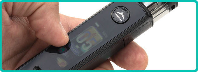 ecran tactile du Pod Drag X3 Voopoo